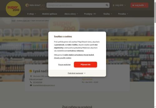 Zobrazit webové stránky Super zoo