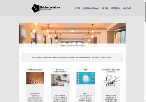 Zobrazit webové stránky Elektroinstalace Pavel Novák