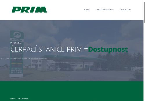 Zobrazit webové stránky Čerpací stanice PRIM