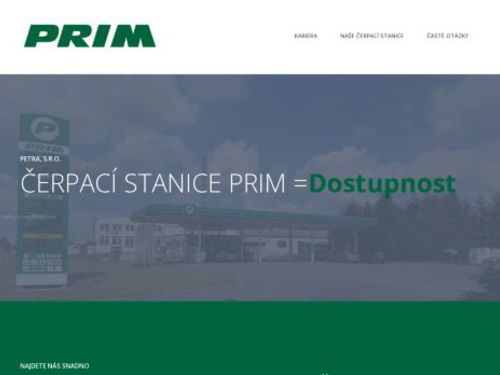 Čerpací stanice PRIM