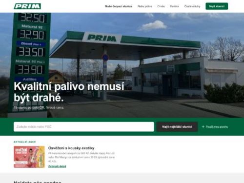 Čerpací stanice PRIM
