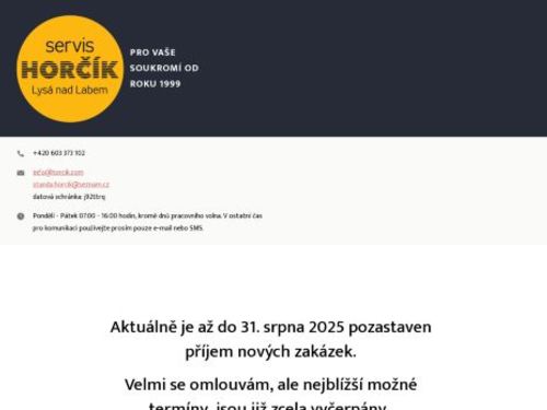 Servis Horčík