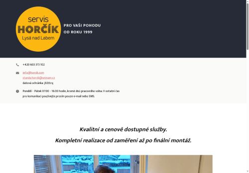 Zobrazit webové stránky Servis Horčík