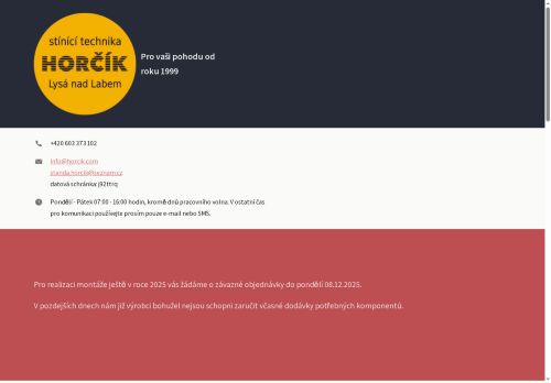 Zobrazit webové stránky Servis Horčík