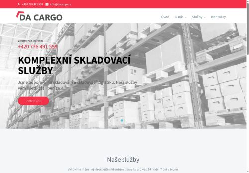 D&A CARGO CZ s.r.o. nabízí práci na pozici Skladníci, obsluha manipulačních vozíků (m+ž) v obci Rudná