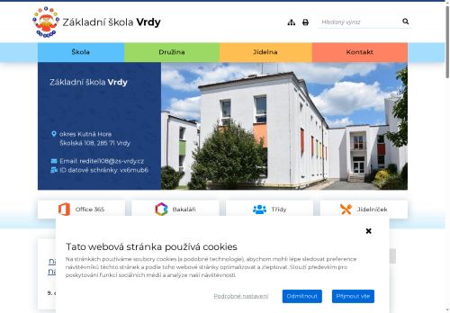 Základní škola Vrdy, okres Kutná Hora nabízí práci na pozici Učitelé na 1. stupni základních škol v obci Vrdy