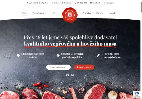 JATKY Český Brod a.s. nabízí práci na pozici Řezník, pomocný řezník (m/ž) v obci Český Brod