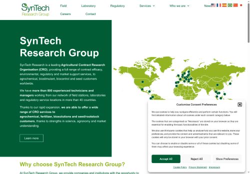SynTech Research Czech s.r.o. nabízí práci na pozici Specialista výzkumu v obci Slavkov u Brna
