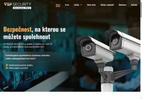 VSP security service s.r.o. nabízí práci na pozici Vrátný - informátor (m/ž) v obci Sokolnice