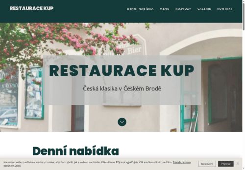 Zobrazit webové stránky Restaurace Kup
