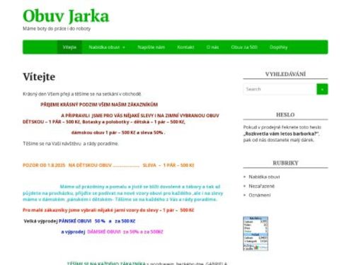 Obuv Jarka