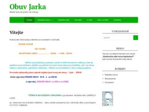 Obuv Jarka