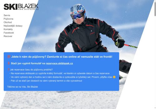 Zobrazit webové stránky Ski Blažek