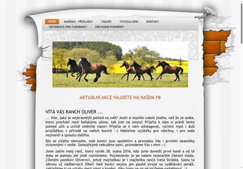Zobrazit webové stránky Ranch Oliver