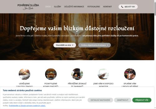 Zobrazit webové stránky Pohřební služba Jan Žížala
