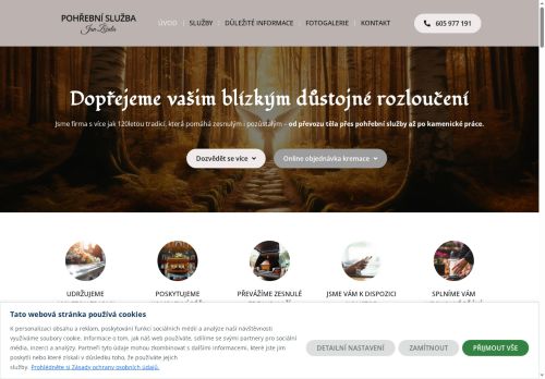 Zobrazit webové stránky Pohřební služba Jan Žížala