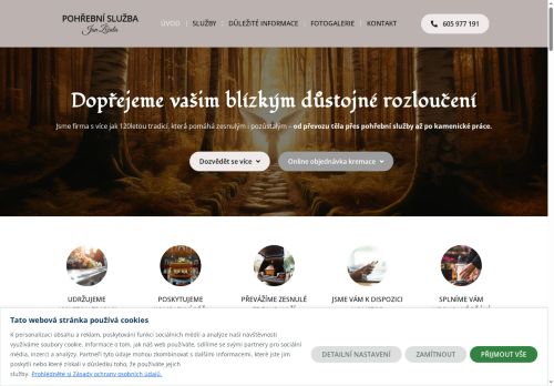 Zobrazit webové stránky Pohřební služba Jan Žížala