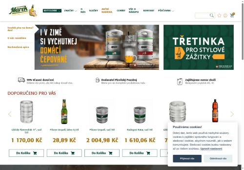 Zobrazit webové stránky Sklad nápojů Petr Marek