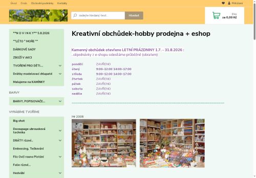 Zobrazit webové stránky Kreativní Obchůdek Hobby