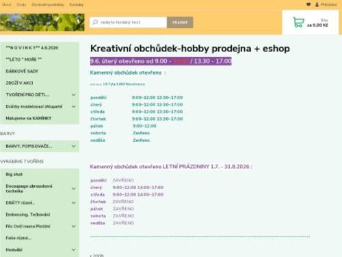 Kreativní Obchůdek Hobby