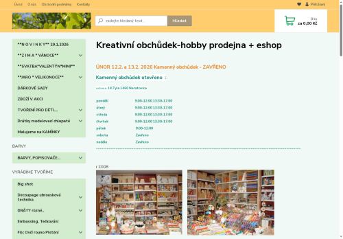 Zobrazit webové stránky Kreativní Obchůdek Hobby
