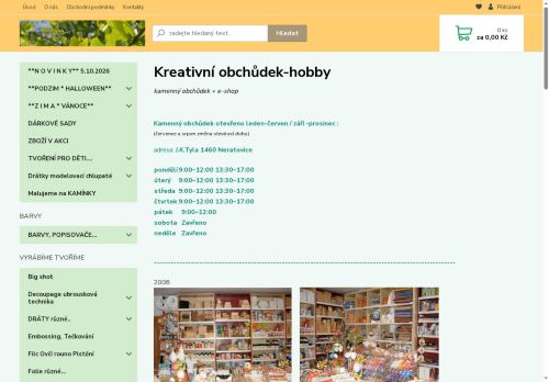 Zobrazit webové stránky Kreativní Obchůdek Hobby