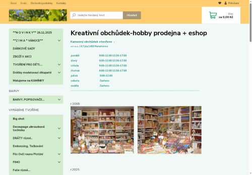Zobrazit webové stránky Kreativní Obchůdek Hobby