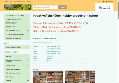 Zobrazit webové stránky Kreativní Obchůdek Hobby