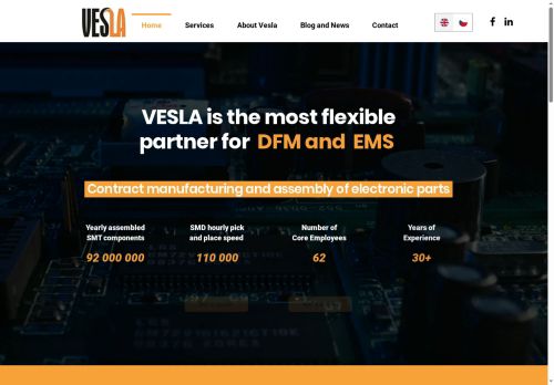 VESLA s.r.o. nabízí práci na pozici Operátor/operátorka SMD linky - obsluha osazovacího stroje v obci Kladno