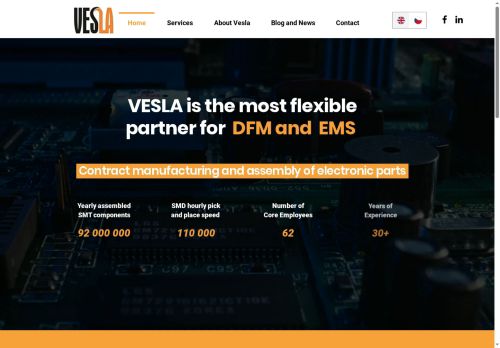 VESLA s.r.o. nabízí práci na pozici Operátor/operátorka SMD linky - obsluha osazovacího stroje v obci Kladno
