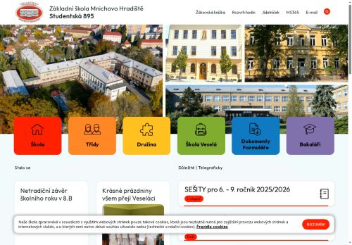 Zobrazit webové stránky Základní škola Mnichovo Hradiště, Studentská 895