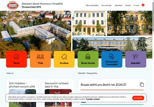 Zobrazit webové stránky Základní škola Mnichovo Hradiště, Studentská 895