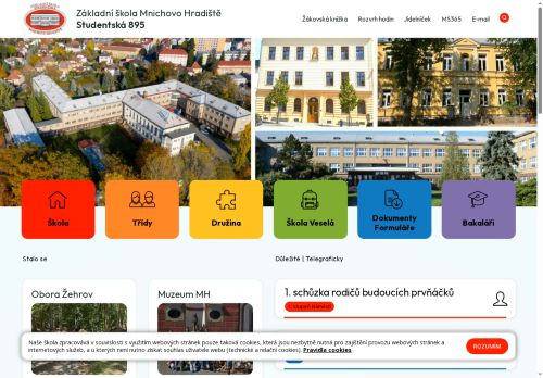 Zobrazit webové stránky Základní škola Mnichovo Hradiště, Studentská 895