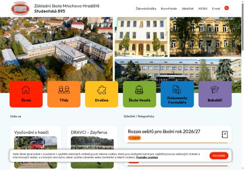 Zobrazit webové stránky Základní škola Mnichovo Hradiště, Studentská 895