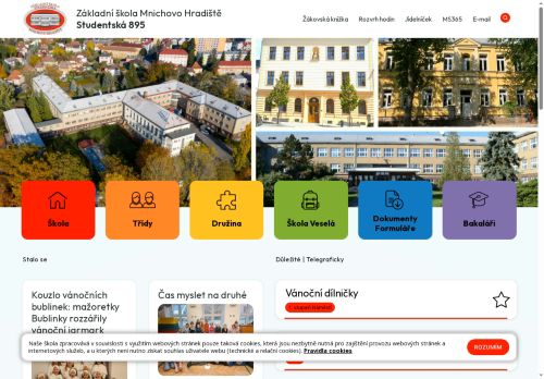 Zobrazit webové stránky Základní škola Mnichovo Hradiště, Studentská 895
