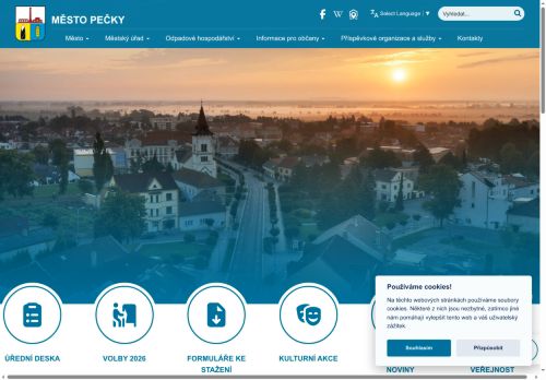 Zobrazit webové stránky Městský úřad Pečky