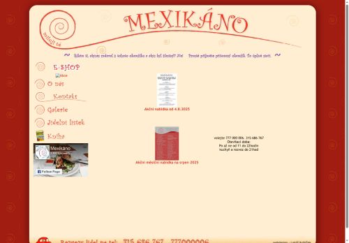 Zobrazit webové stránky Mexikano Restaurant