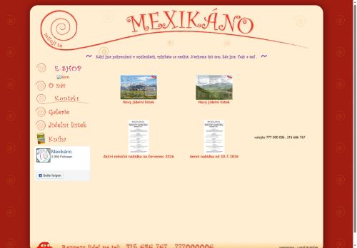 Zobrazit webové stránky Mexikano Restaurant