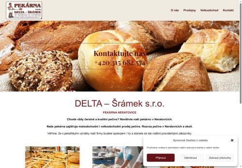 Zobrazit webové stránky Pekárna DELTA - Šrámek