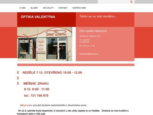 Oční optika Valentýna