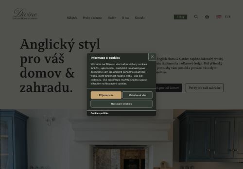Webové stránky Divine Furniture & Design s. r. o., Horky nad Jizerou