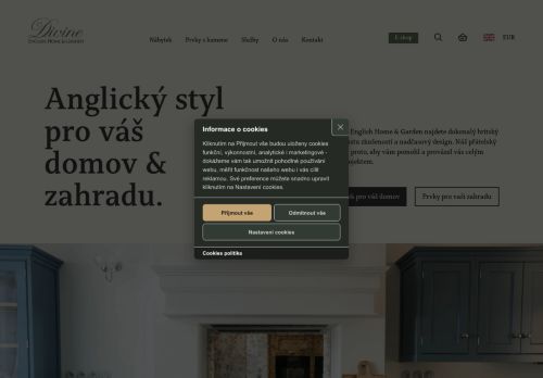 Webové stránky Divine Furniture & Design s. r. o., Horky nad Jizerou