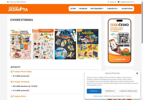 Zobrazit webové stránky COOP Jednota Rakovník - Falco