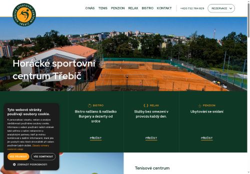 Webové stránky Horácký tenisový klub Třebíč, z.s., Třebíč