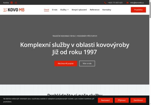 KOVOMB s.r.o. nabízí práci na pozici Svářeč v obci Sukorady