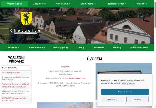 Webové stránky Základní škola a Mateřská škola Chotusice, okres Kutná Hora, Chotusice