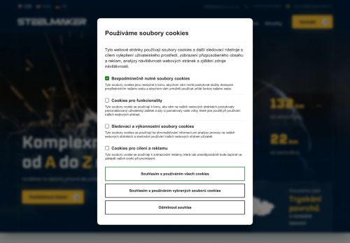 Webové stránky Steelmaker s.r.o., Lhota Rapotina