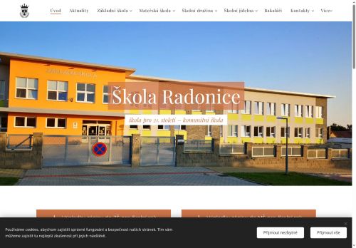 Základní škola a Mateřská škola Radonice, příspěvková organizace nabízí práci na pozici Učitelé na 1. stupni základních škol v obci Radonice