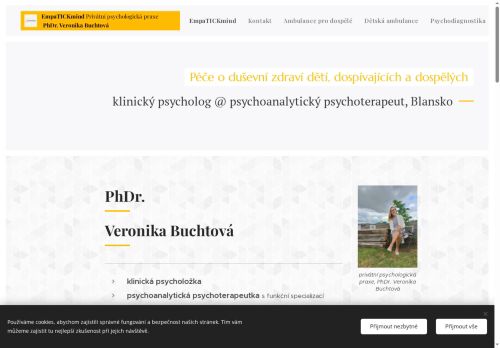 Zobrazit webové stránky PhDr. Veronika Buchtová - klinický psycholog Blansko