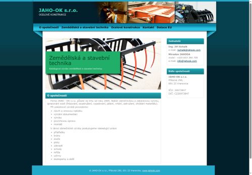 JAHO - OK s.r.o. nabízí práci na pozici Svářeč, zámečník, obsluha strojů (m/ž) v obci Vranovice